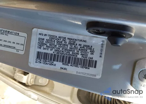 2003 Toyota Camry Se from USA, damaged, VIN 4T1BE32K23U652606